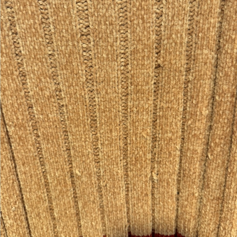 Alya super soft tan red white and green striped Cardigan - Picture 4 of 6